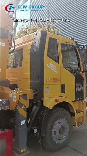 FAW J6L/JK6 4X2 5Tons 6Tons 8Tons Flatbed Towing Vehicle With 4Tons Telescopic Aerial Boom Crane
