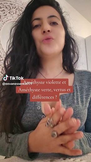 Améthyste violette et verte , vertus et différences ?#conseils #amethyste #developpementpersonnel #pierres #lithotherapie