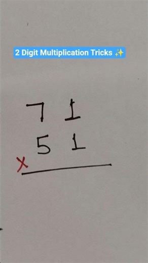 2 Digit Multiplication Tricks in Maths Multiplication Tricks | #shorts #shivammaths #mathtricks