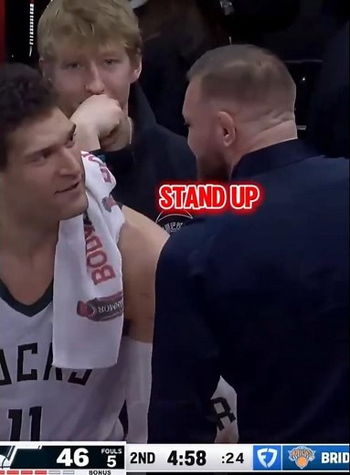 Conor McGregor Tried to Size Up an NBA Center #ufc #nba