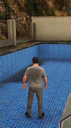 Could the rain fill an empty swimming pool in every GTA game? 😨 #gta #gta5 #shorts