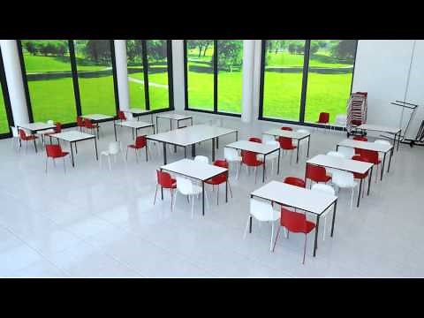 SixE - a flexible stacking chair