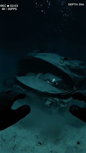 🌊😱🚨 An Open Backpack at 91m Depth… #shorts #viralshorts