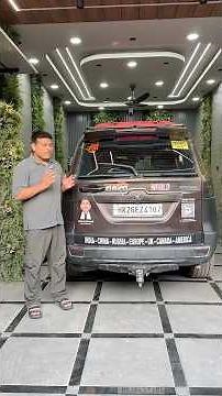 Packing For India To America World Road Trip in Mahindra Scorpio-N 🌍😍 #shorts