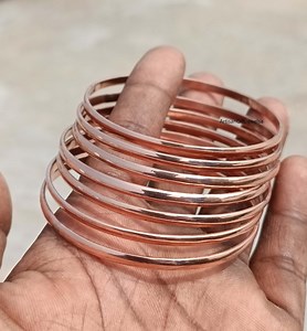 Handmade Pure Copper Bangle Set, Boho Stacking Worry Jewelry - Etsy