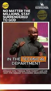 Don’t Let Money Replace God in Your Life #koinoniaglobal #apostlejoshuaselman #koinonia
