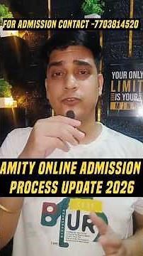Amity Online Admission Process 2026 🎓 | Step-by-Step Guide #amityonline #mba #mca #bca