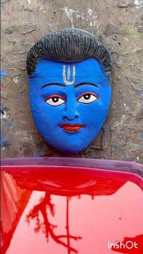 ru ru Rajasthani song🔥hu ru ru song🚩Krishna statue making at home🙏laddu gopal#shortsvideo