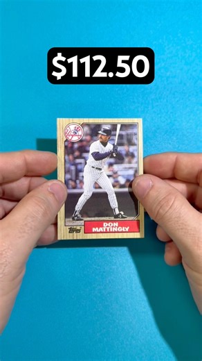 The 1987 Topps Don Mattingly has value at a PSA 10. #baseballcards #sportscards #gradedcards