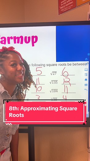 Approximating Square Roots: 8th Grade Math with Ms. Moore