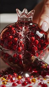 【ASMR】Cutting a Glass Pomegranate ザクロ