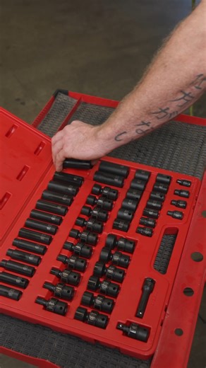 Craftsmanship in every socket. 🤝 🧰 The SUNEX 3/8" Drive Metric 6 Point Standard & Deep with Universal Sockets 51-Piece Master Impact Socket Set has you covered from standard to deep and universal sockets. [SUNEX 3351] #SUNEXtools #SUNEX #tools #wrench #wrenches #tool #garage #work #mechanic #auto https://amzn.to/43uYcEl | SUNEX Tools