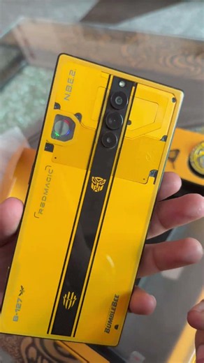 Nubia Red Magic 8spro + Bumblebee 🐝 limited edition unboxing #viral #nubia #shorts #mobile legends