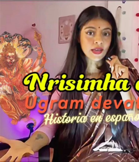 Hoy celebramos #Nrisimhachaturdasi un avatar de Visnu 🦁Quien nos da protección en el camino! Video completo en mi canal de Yt ♥️ #hinduismo #sanatandharm #historias #creatorsearchinsights