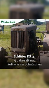 75K views · 775 reactions | Schlüter, Eicher & Co. – diese Kulttraktoren begeistern! Manfred Hierhagen, Landwirt, Buchautor und Fotografen aus Oberbayern kaufte sich einen Schlüter DS 15. Seine Geschichte gibt's im Reel.  Wir freuen uns sehr, wenn wir mit diesem Video dein Like & Share verdient haben  #wochenblattbayern #schlüter #landtechnik #traktor #landmaschinen #kult #nostalgie #vintagelove #landwirtschaft #bayern | Bayerisches Landwirtschaftliches Wochenblatt | Facebook