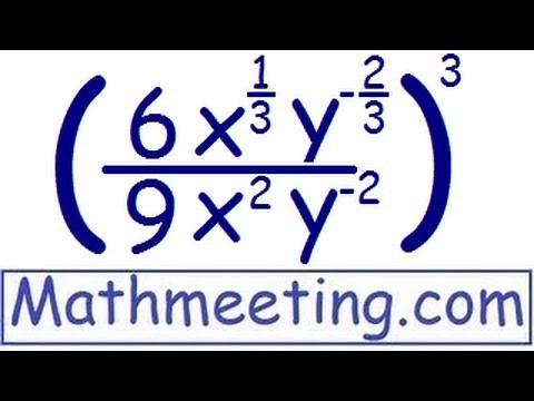 Simplifying exponents - Harder example