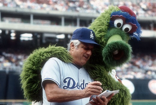 "He went a little too far" - When ex-Dodgers manager Tommy Lasorda expressed his annoyance with Phillie Phanatic following on-field brawl