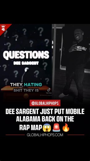 Hiphop ▶️ on Instagram: "Dee Sargent @deesargent26 Just Put Mobile Alabama Back on the Rap Map😱🚨🔥"
