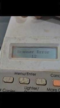 how to solve HP 1005 scanner error 12 problem