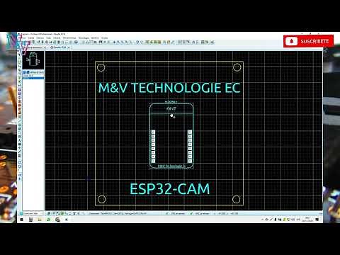 Schematic and PCB design for ESP32-CAM Proteus 8