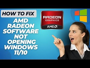How To Fix Amd Radeon Software Not Opening Windows 10/11 | 2024 (Easy)