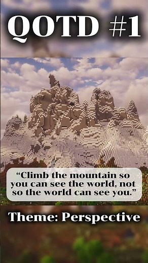 Focus on your journey, not the spotlight. #minecraft #quotes #shorts