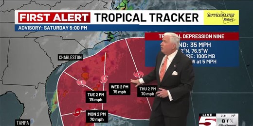VIDEO: TRACKING THE TROPICS of Potential Tropical Cyclone Nine