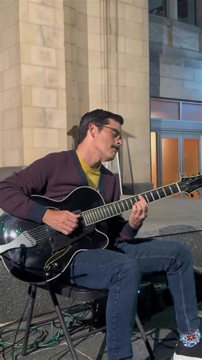 Sundance Square Music | Jazz Guitarist Davy Mooney Performing live at sundance square plaza 🎶✨💜 Follow for Updates! @sundancesquare @sundancesquaremusic... | Instagram