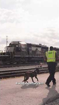 Rail Safety Briefing with NSPD K9 Thorr