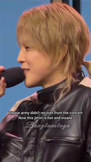 jimin on his man bun at spotifu swimside event #bangtanstage #bts #jimin