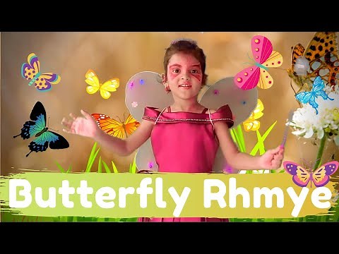 Butterfly Butterfly Flutter Around Nursery Rhyme | Rhyme for Kids | Butterfly Nursery Rhyme