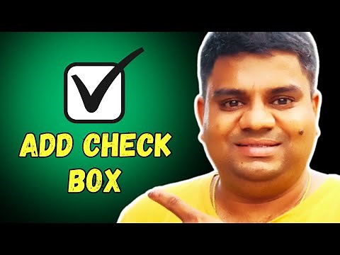 How to add Checkbox in Excel Online