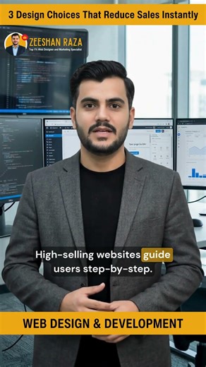 3 Design Choices That Reduce Sales Instantly 🚫 | Website Design & Development Tips