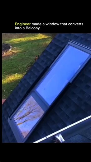 ANYTHING EXPLAINED on Instagram: "“This window transforms into a real balcony in seconds 😲” An innovative engineer designed a smart window that can convert into a small balcony with a simple motion. Using strong hinges, reinforced glass, and a secure locking mechanism, the window opens outward and forms a standing platform with protective railings. This clever design allows people living in small apartments to enjoy fresh air, sunlight, and outdoor space without needing extra building area. It’