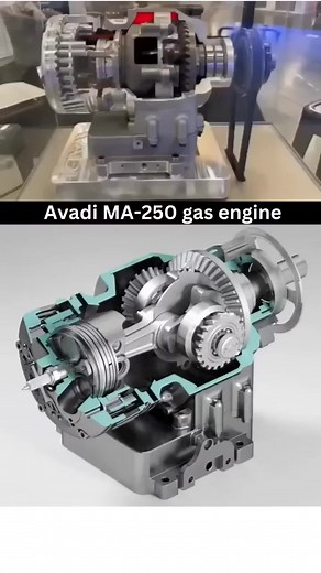 Gas Engine 3D Working Animation #reels #shorts | Professional Skill