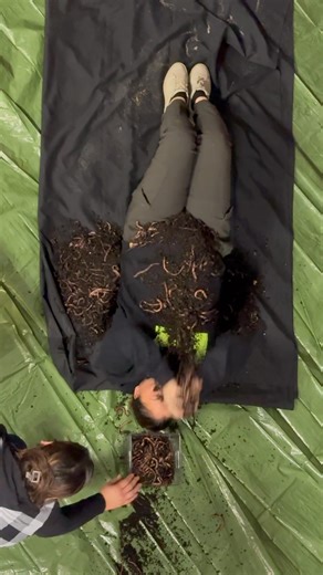 Worms! I joined fear factor. My video was 27 seconds but I didn’t make it through next round lol. Crazy experience #fearfactor | Daphne Calvin