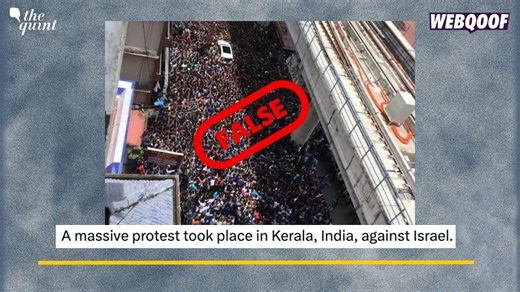 Fact-Check: Old, Unrelated Photo Shared As Protest Against Israel in Kerala
