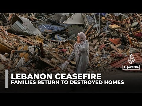 Displaced Lebanese return to devastated south as fragile 10-day truce takes hold