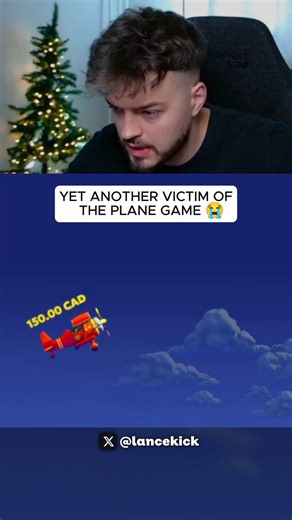 Yet another victim of the plane game 😭@lancekick couldn't believe it.
