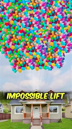 3.5 MILLION Balloons to Lift a House?! 🎈🏠 (Up Lied!) #facts