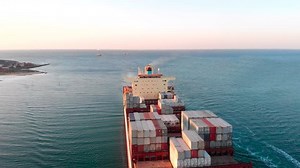 Large Modern Container Ship Moves Along Stock Footage Video (100% Royalty-free) 1027977203 | Shutterstock