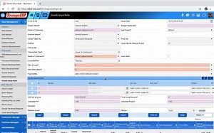 Goods Issue Note Manual Method