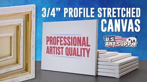 U.S. Art Supply 36 x 48 inch Stretched Canvas 12-Ounce Triple Primed, 3-Pack - Professional Artist Quality White Blank 3/4" Profile, 100% Cotton, Heavy-Weight Gesso - Acrylic Pouring, Oil Painting