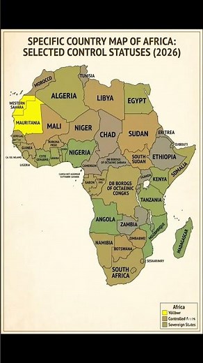 map of Africa 🌍 #geography #map #geopolitics #upsc #fyp