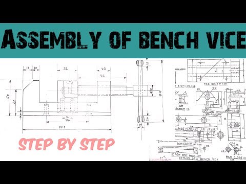Assembly drawing of bench vice |Engineering and poetry|
