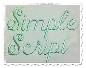 Simple Script Machine Embroidery Font Alphabet - 3 Sizes - BX Files Instant Download Design PES - Etsy UK