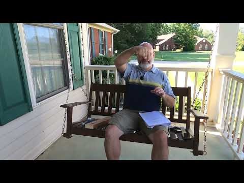 How to hang a Porch Swing under a vinyl ceiling.