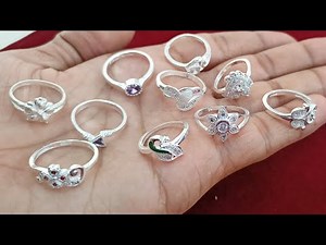 simple silver ring designs for girls with price 2021 // latest silver ring designs with price