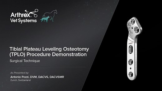 Tibial Plateau Leveling Osteotomy (TPLO) Procedure Demonstration