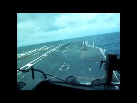 Aircraft Carrier Full Rudder Turn Sea-Trails
